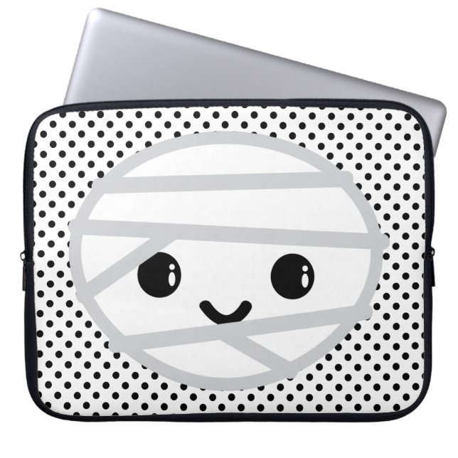 Kawaii Mummy Laptop Sleeve (Vorderseite)