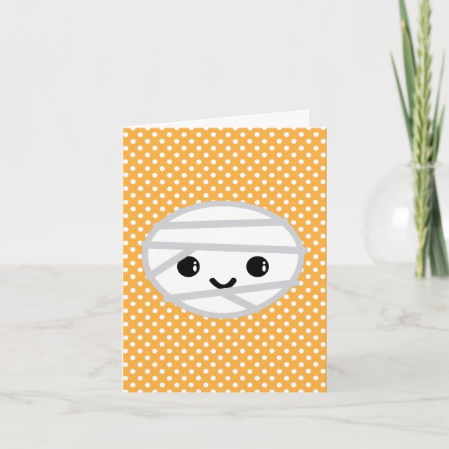 Kawaii Mummy Note Card Karte (Vorderseite)