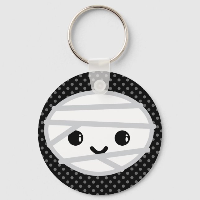 Kawaii Mummy Schlüsselanhänger (Vorderseite)