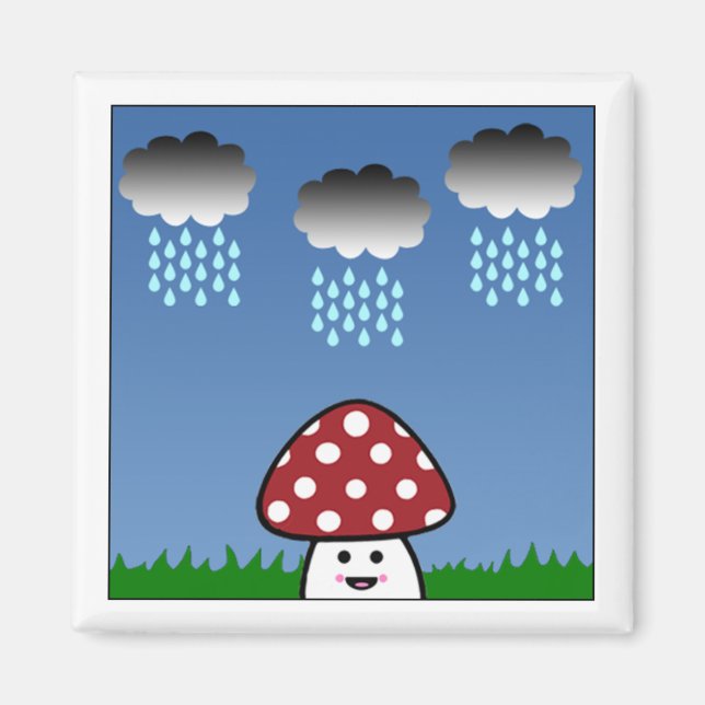 Kawaii Mushroom Magnet (Vorne)