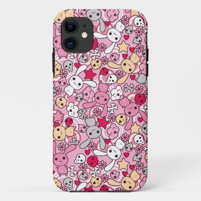 Kawaii Muster Case-Mate iPhone Hülle (Rückseite)