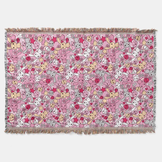 Kawaii Muster Decke (Vorderseite)