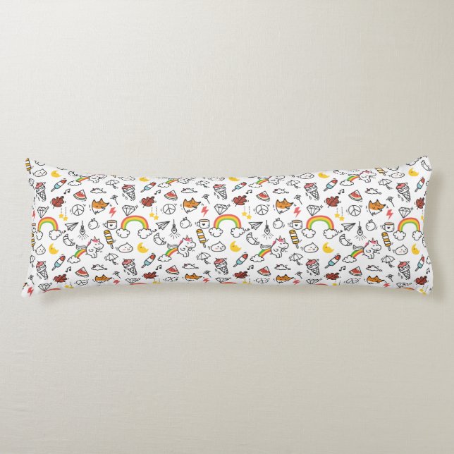 Kawaii Muster Kissen (Vorderseite)