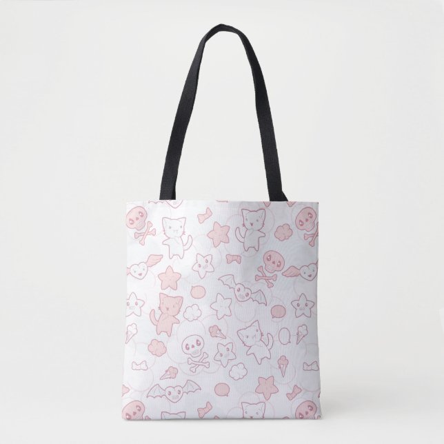kawaii Muster mit Gekritzel (Vorderseite)