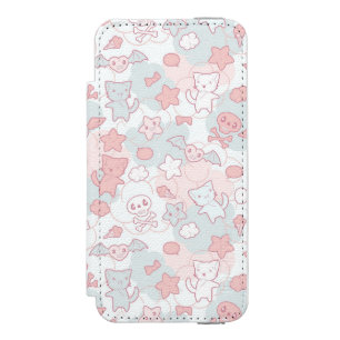 kawaii Muster mit Gekritzel Incipio Watson™ iPhone 5 Geldbörsen Hülle