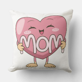 Kawaii-Mutter-Herzumarmungs-Design Kissen