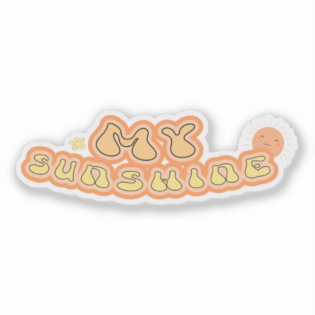 Kawaii My Sunshine Vinyl Sticker (Vorderseite)