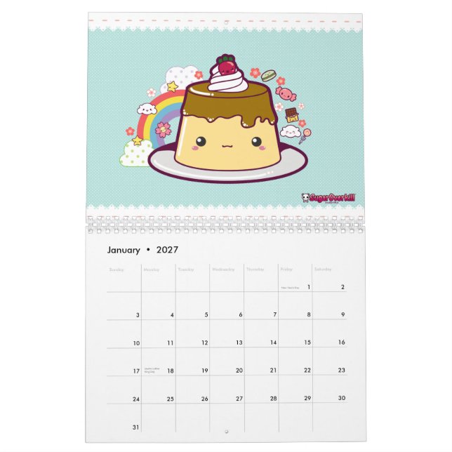 Kawaii Nahrungsmittelangriff! Kalender 2010 (Jan 2027)