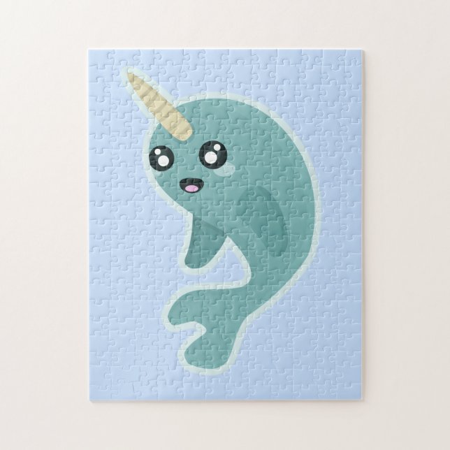 Kawaii Narwhal Puzzle (Vertikal)