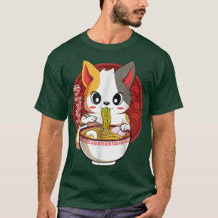 Kawaii Neko Cats Japanisch Ramen Noodles Geschenk T-Shirt