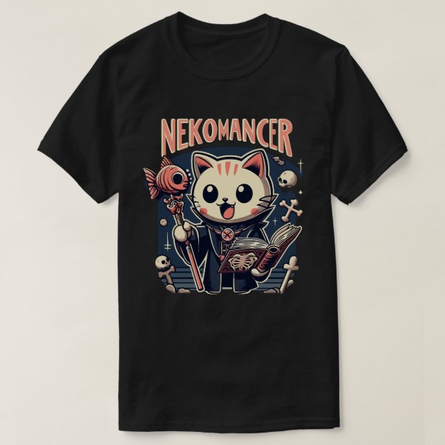 Kawaii Nekomancer T-Shirt (Design vorne)