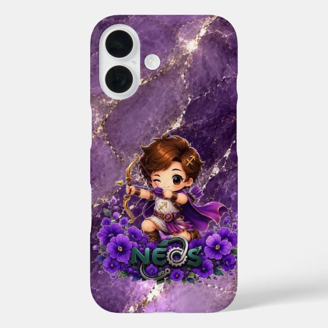 Kawaii Neos Zodiac Schütze Case-Mate iPhone Hülle (Rückseite)