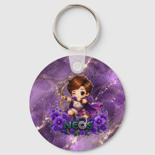 Kawaii Neos Zodiac Schütze Schlüsselanhänger