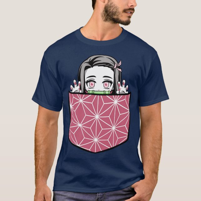 Kawaii Nezuko in meiner Tasche T-Shirt (Vorderseite)