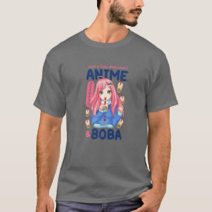 Kawaii Niedlich Anime Girl Otaku Japanischer Boba  T-Shirt