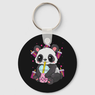 Kawaii Niedlich Anime Panda Boba Bubble Tee Otaku  Schlüsselanhänger