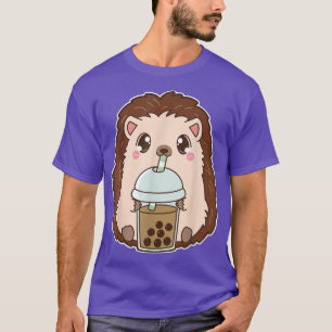 Kawaii Niedlich Boba Igel Classic Blase Pearl Mil T-Shirt