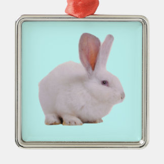 Kawaii Niedlich Bunny Rabbit Silbernes Ornament