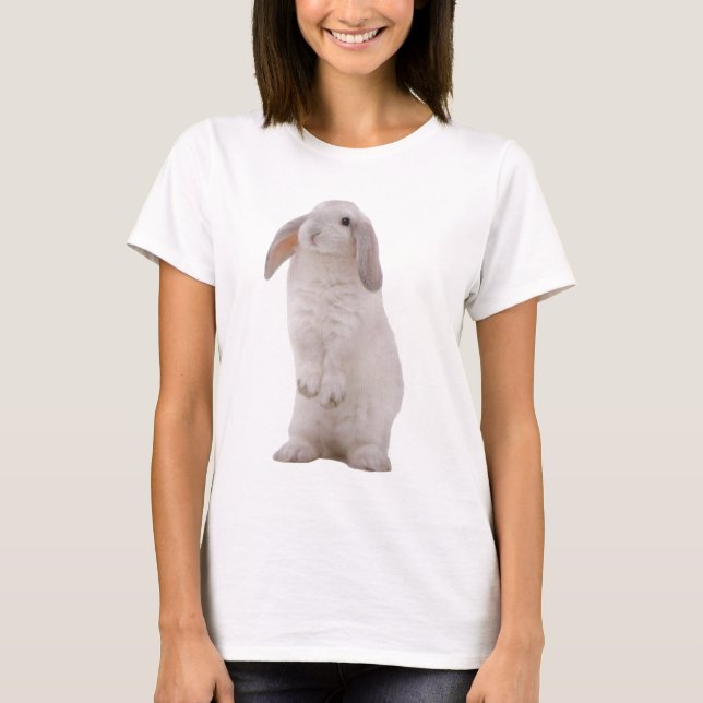 Kawaii Niedlich Bunny Rabbit T-Shirt (Vorderseite)