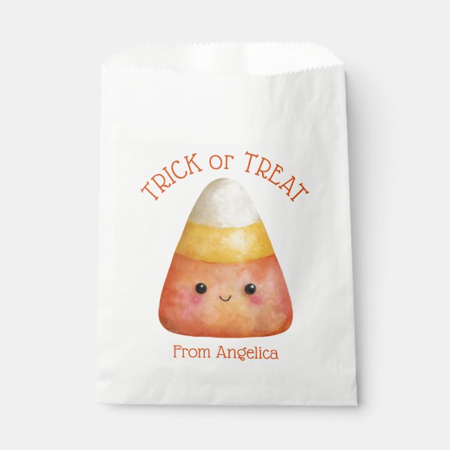 Kawaii Niedlich Candy Corn Kids Halloween Geschenktütchen (Vorderseite)