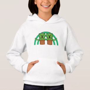 Kawaii Niedlich Cat Cactus Pflanze Pet Hoodie