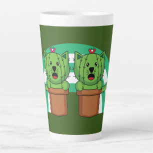 Kawaii Niedlich Cat Cactus Pflanze Pet Milchtasse