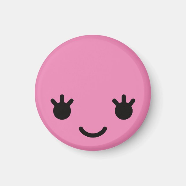 Kawaii Niedlich Face Magnet (Vorne)