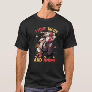 Kawaii Niedlich - I Liebe Tacos and Anime - Otaku T-Shirt