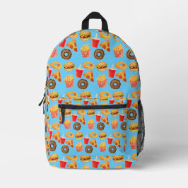 Kawaii Niedlich Junk Food Bedruckter Rucksack