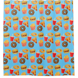 Kawaii Niedlich Junk Food Duschvorhang