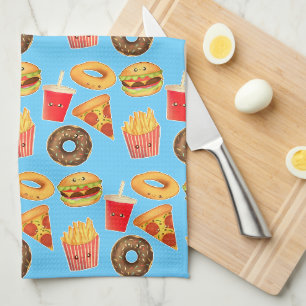 Kawaii Niedlich Junk Food Geschirrtuch