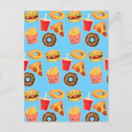Kawaii Niedlich Junk Food Postkarte
