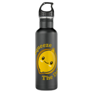 Kawaii Niedlich Lemon Squeeze The Day Funny Frucht Edelstahlflasche