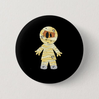 Kawaii Niedlich Mummy Halloween Button