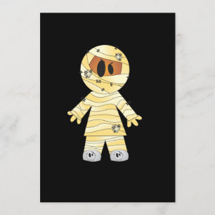 Kawaii Niedlich Mummy Halloween Karte