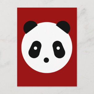 Kawaii ~ Niedlich Panda Face Postkarte