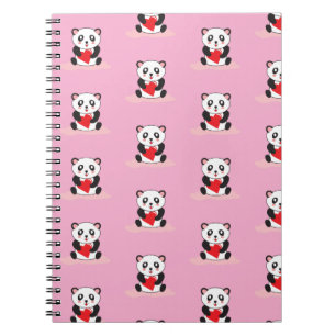 kawaii niedlich Panda Kinder wieder zurück in die Notizblock
