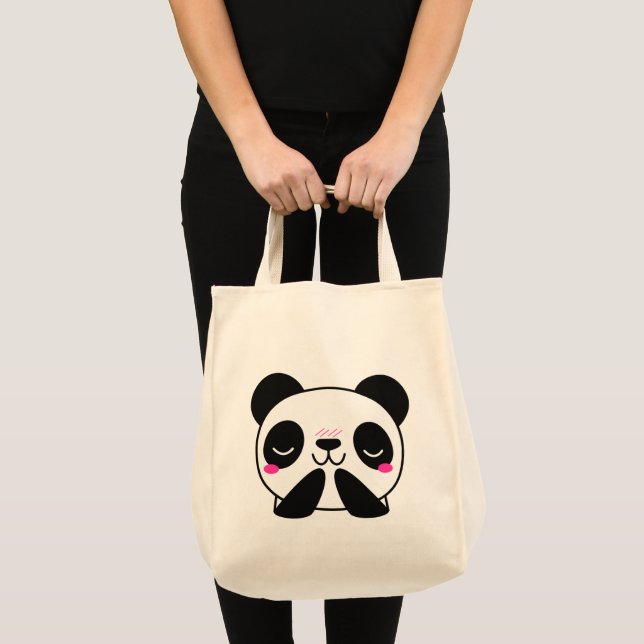 Kawaii Niedlich Panda T - Shirt Tragetasche (Vorderseite (Produkt))