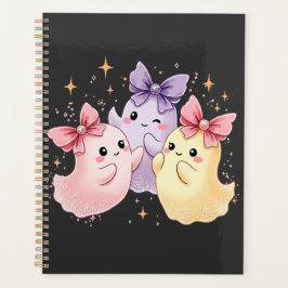 Kawaii Niedlich Pastel Ghosts mit Bows Planer