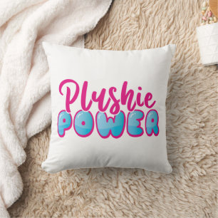 Kawaii Niedlich Pink Blue Plushie Power Kissen