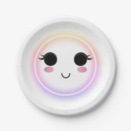 Kawaii Niedlich Smile Paper Plate Pappteller