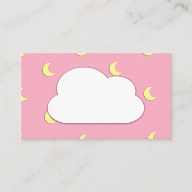 Kawaii Niedliche Pastel Rainbow Business Cards Visitenkarte (Vorderseite)