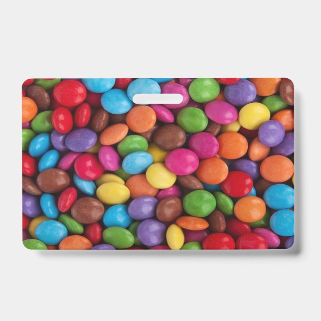 Kawaii niedliche Süßigkeiten Regenbogenfarben Scho Ausweis (Vorderseite)