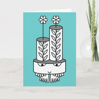 Kawaii niedliche Zeichentrickfigurenkarten Karte