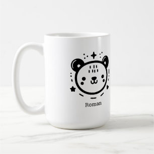 Kawaii niedlicher Bärenrand - Kawaii Minimalistisc Kaffeetasse