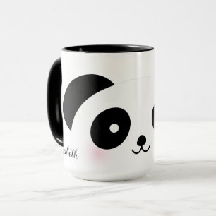 Kawaii niedlicher Cartoon-Panda-Bärn-individueller Tasse