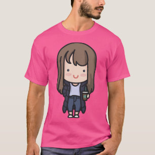 Kawaii Niedlicher koreanischer Hipster Girl Cartoo T-Shirt