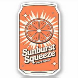 Kawaii Niedlicher Spaß Fruchtig Orangensaftgetränk Aufkleber