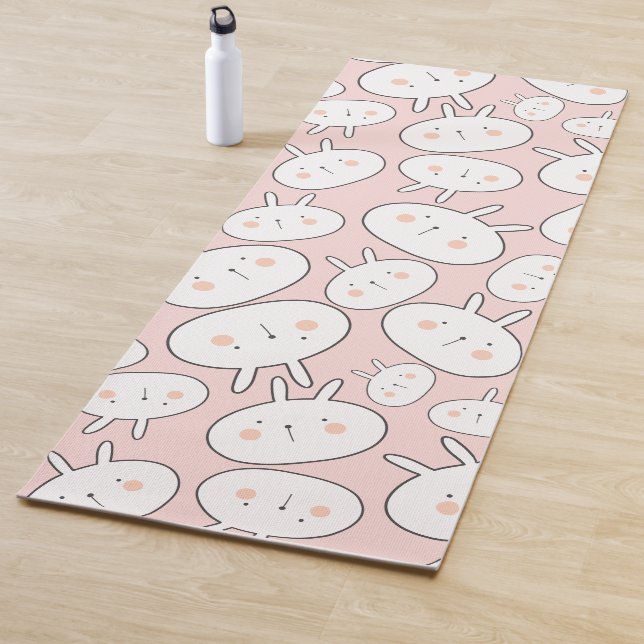 Kawaii Niedliches Hasen-Muster Yogamatte (Beispiel)