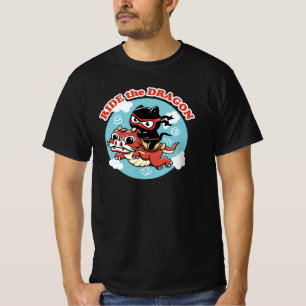 Kawaii Ninja Cat   Drachenfahrt T-Shirt